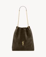 YSL JAMIE large POCHON in suede